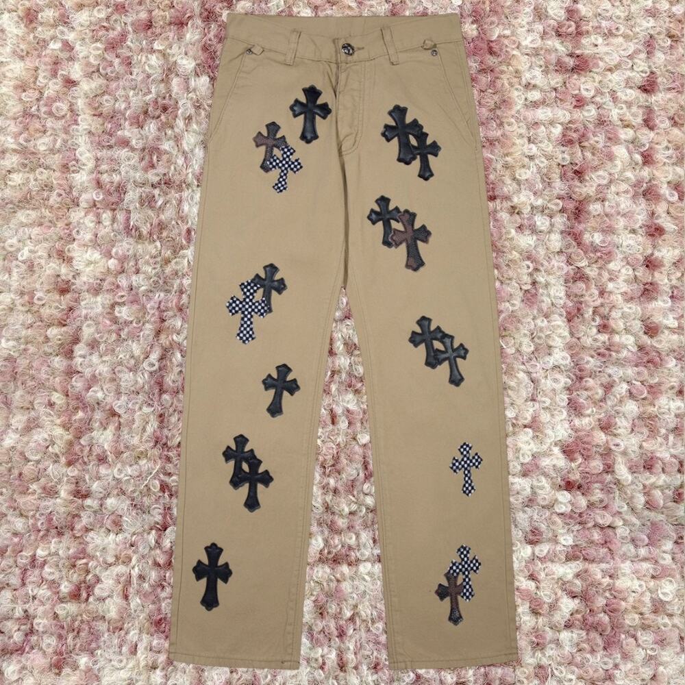 Chrome Hearts Men's Brown Jeans